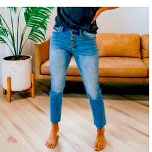 Emily distressed straight jean